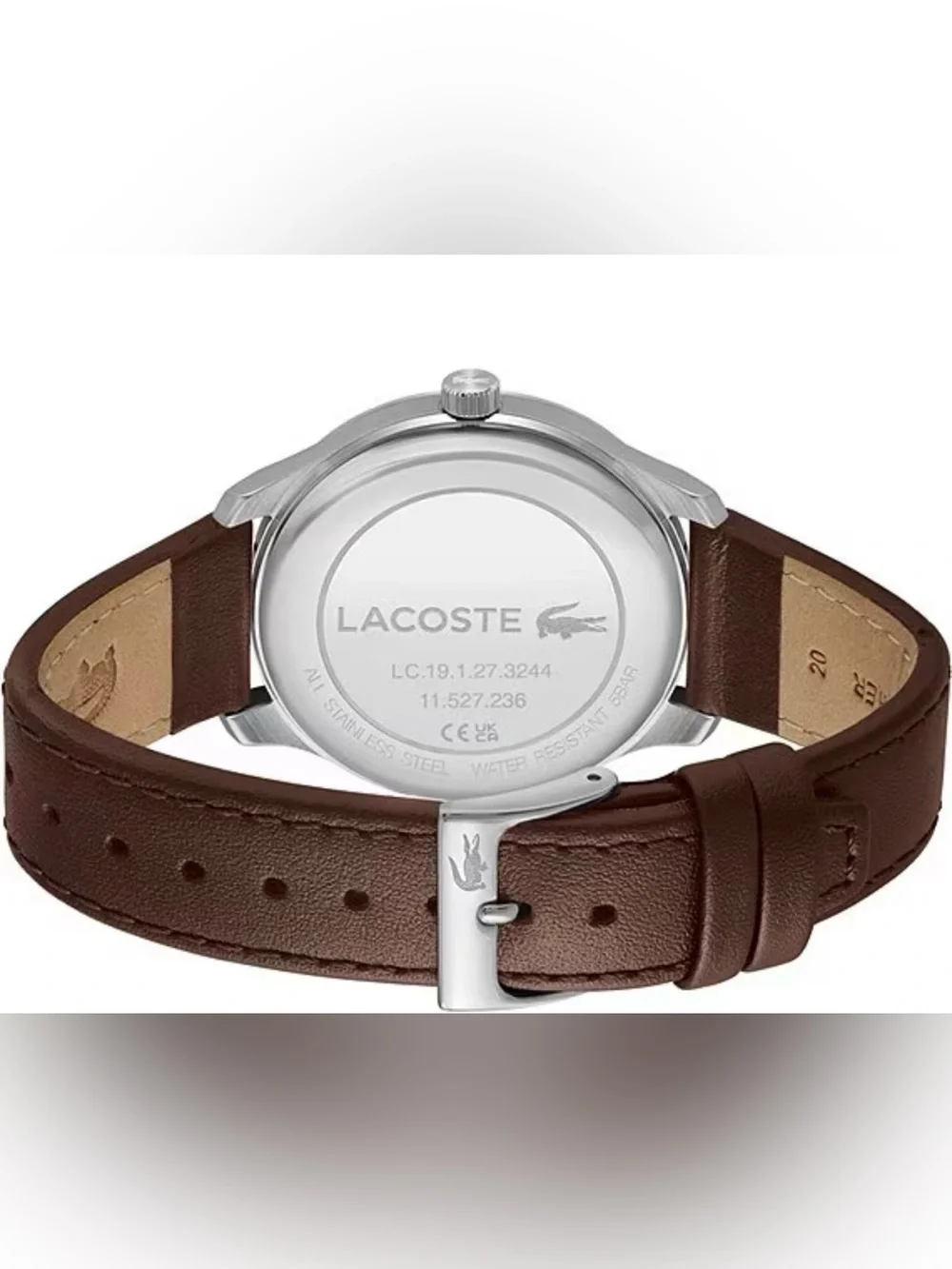 Men's Lisbon Three Hand Leather Strap Watch
